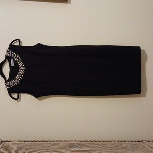 Calvin Klein Women's Sheath Dress with Pearl Neck